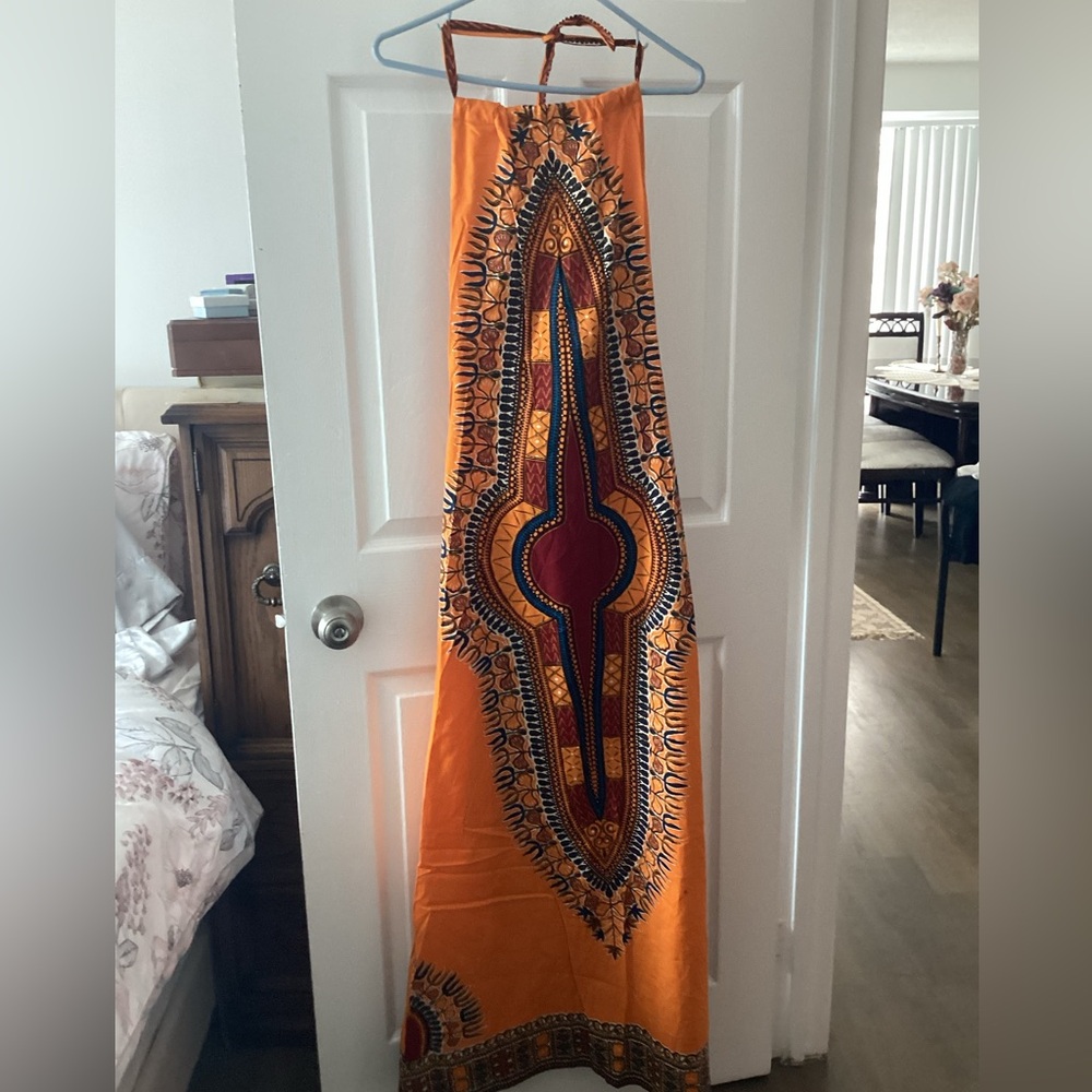 African Halter Dress